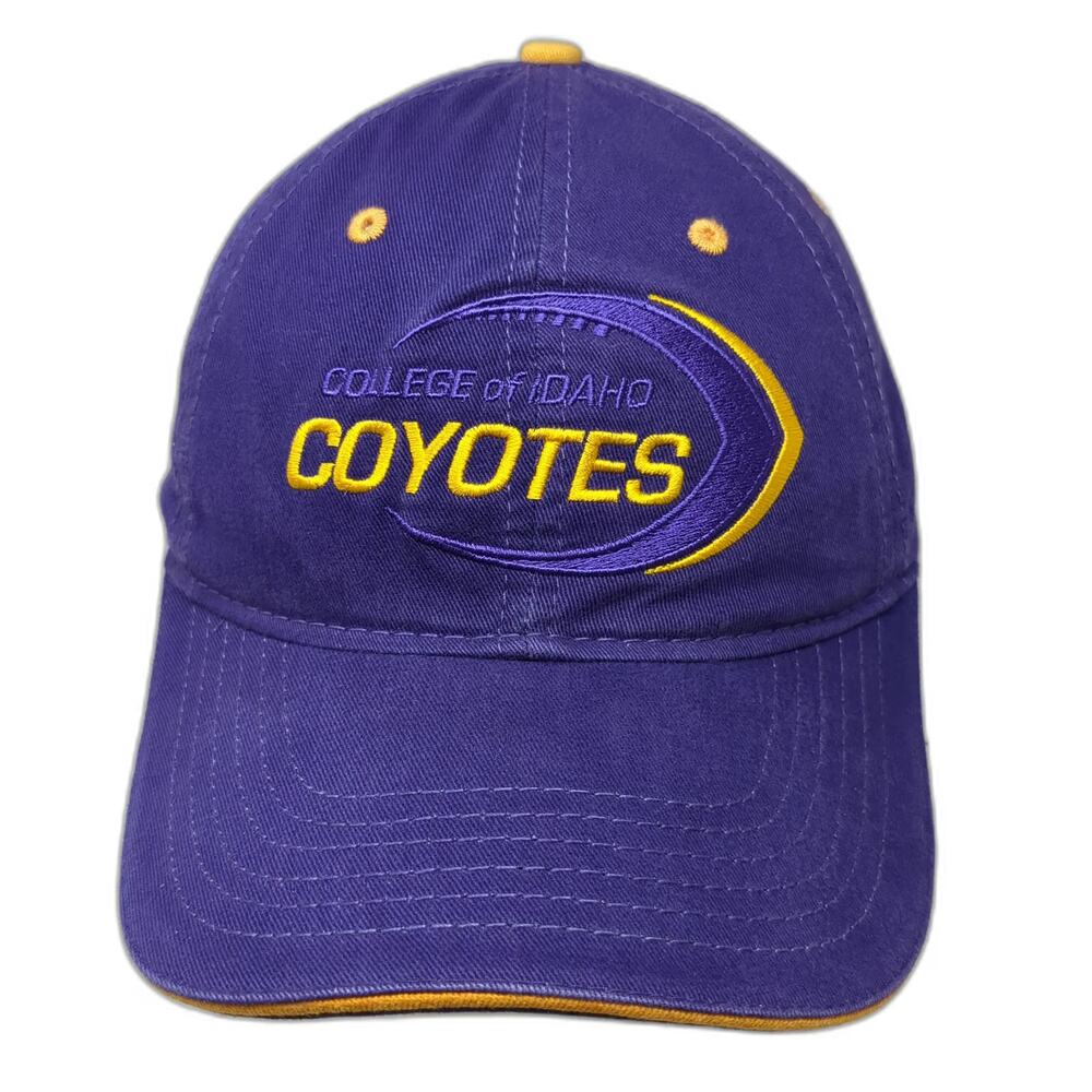Sportsman College of Idaho Coyotes NCAA Cap Purple Yellow One Size Slideback